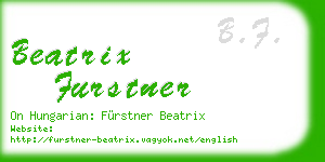 beatrix furstner business card